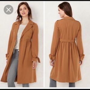 Lauren Conrad’s LC pretty trench coat. Roomy fit.